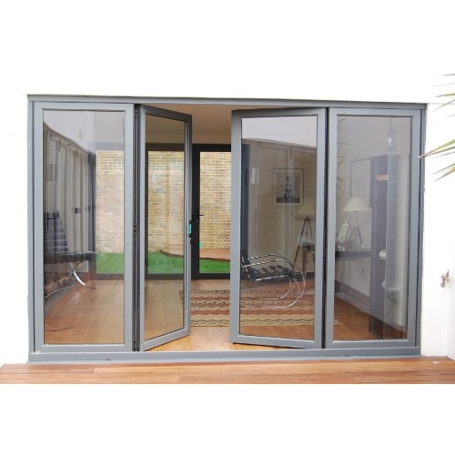 Cửa đi 4 cánh nhôm kính Xingfa mở quay