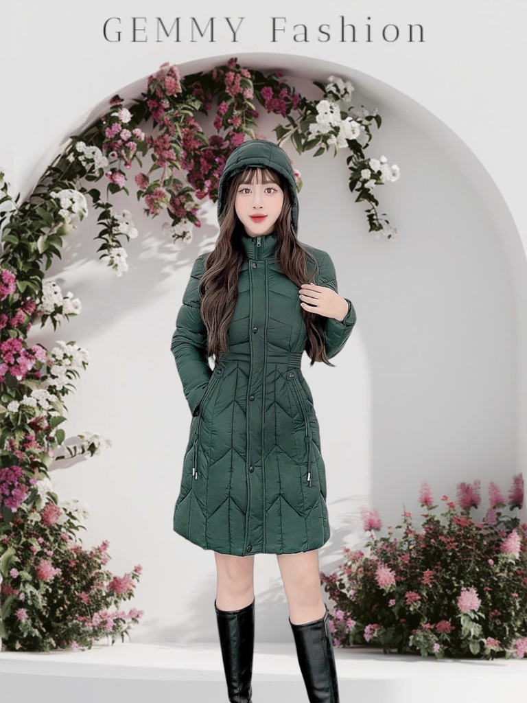 G9263 Áo Phao Dáng Dài Nữ Siêu Nhẹ Dày Ấm Thời Trang