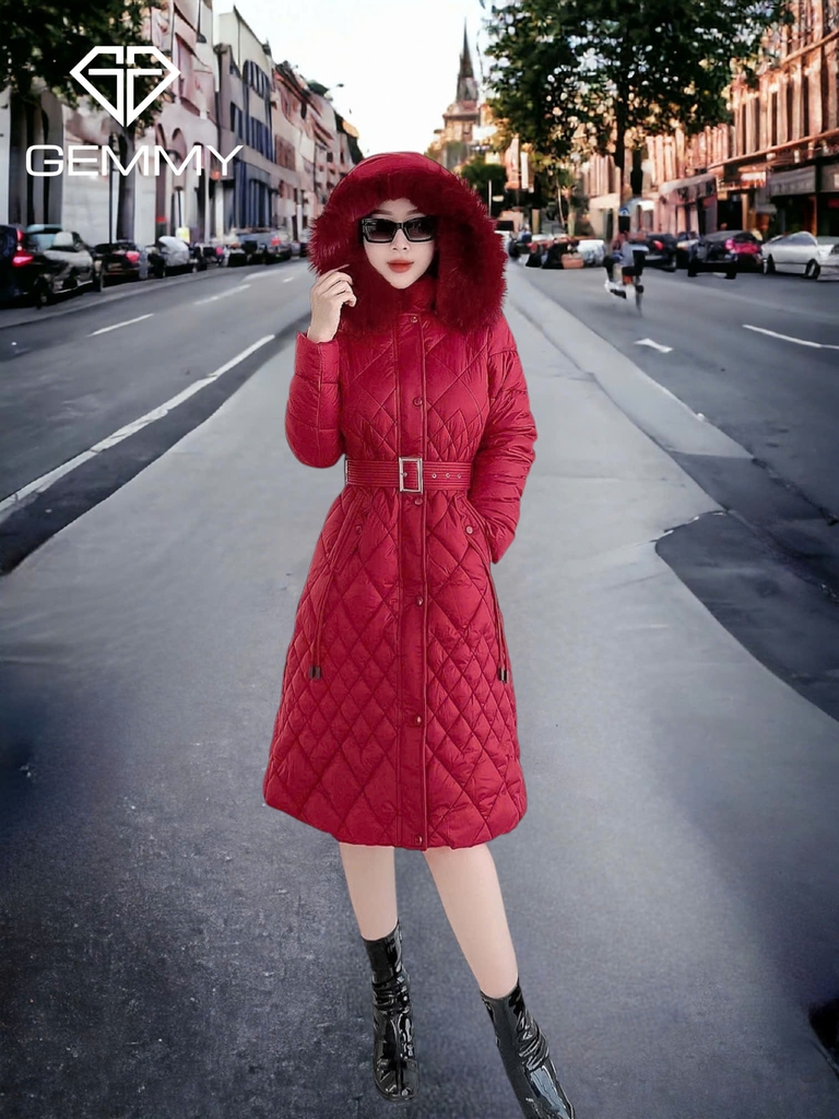 G9276 Áo Phao Nữ Dáng Dài Qua Gối Siêu Nhẹ Dày Ấm Thời Trang