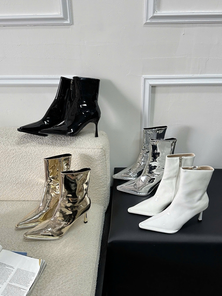 G007 (Bốt) Boots Cổ Thấp Nữ Gót Nhọn 8 Cm Hàng Loại Đẹp