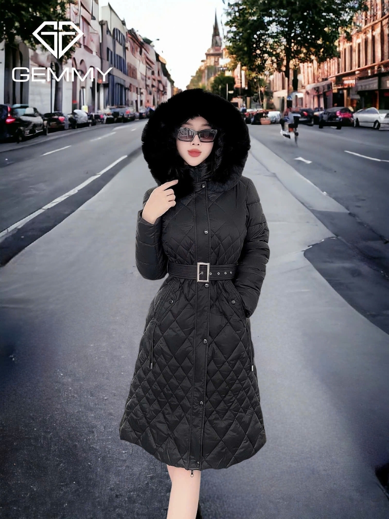 G9276 Áo Phao Nữ Dáng Dài Qua Gối Siêu Nhẹ Dày Ấm Thời Trang