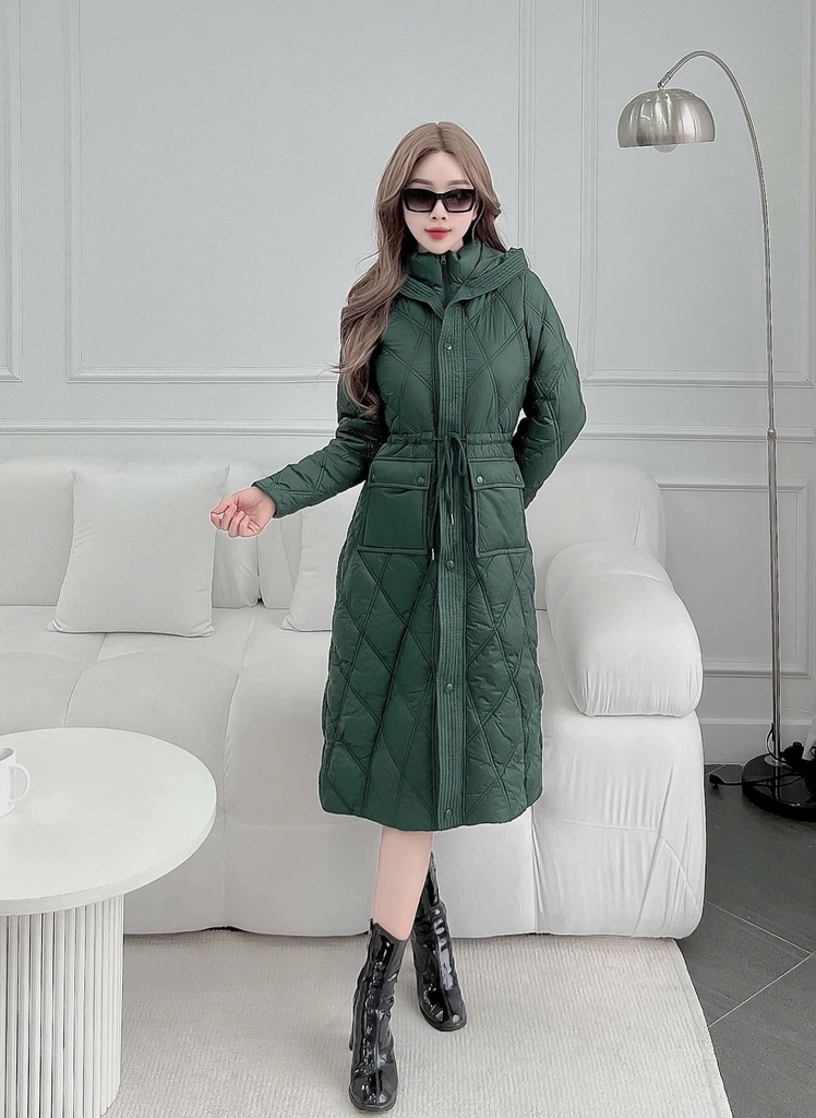 G9270 Áo Phao Nữ Dáng Dài Siêu Nhẹ Dày Ấm Thời Trang