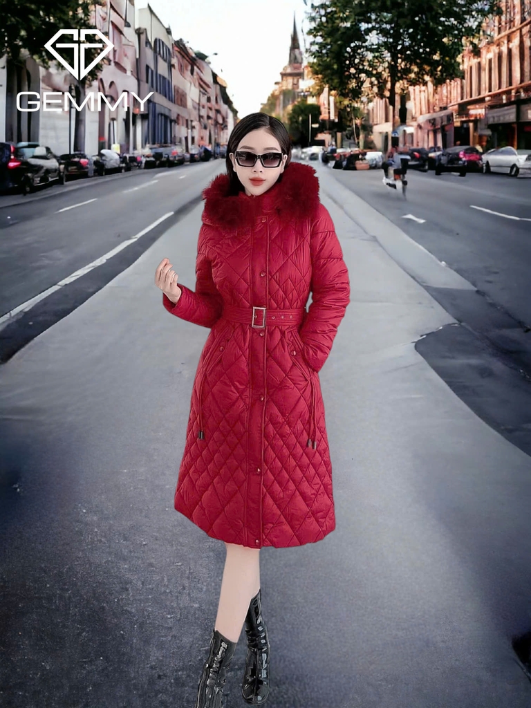 G9276 Áo Phao Nữ Dáng Dài Qua Gối Siêu Nhẹ Dày Ấm Thời Trang