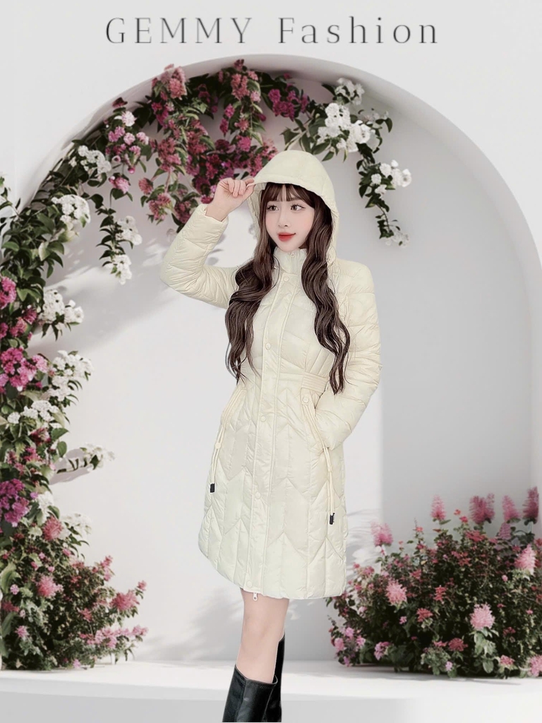 G9263 Áo Phao Dáng Dài Nữ Siêu Nhẹ Dày Ấm Thời Trang