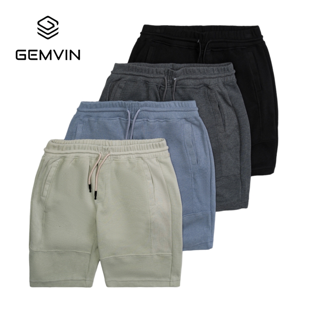 Quần Short Nam G1146 Basic thun pique thoáng mát thoải mái