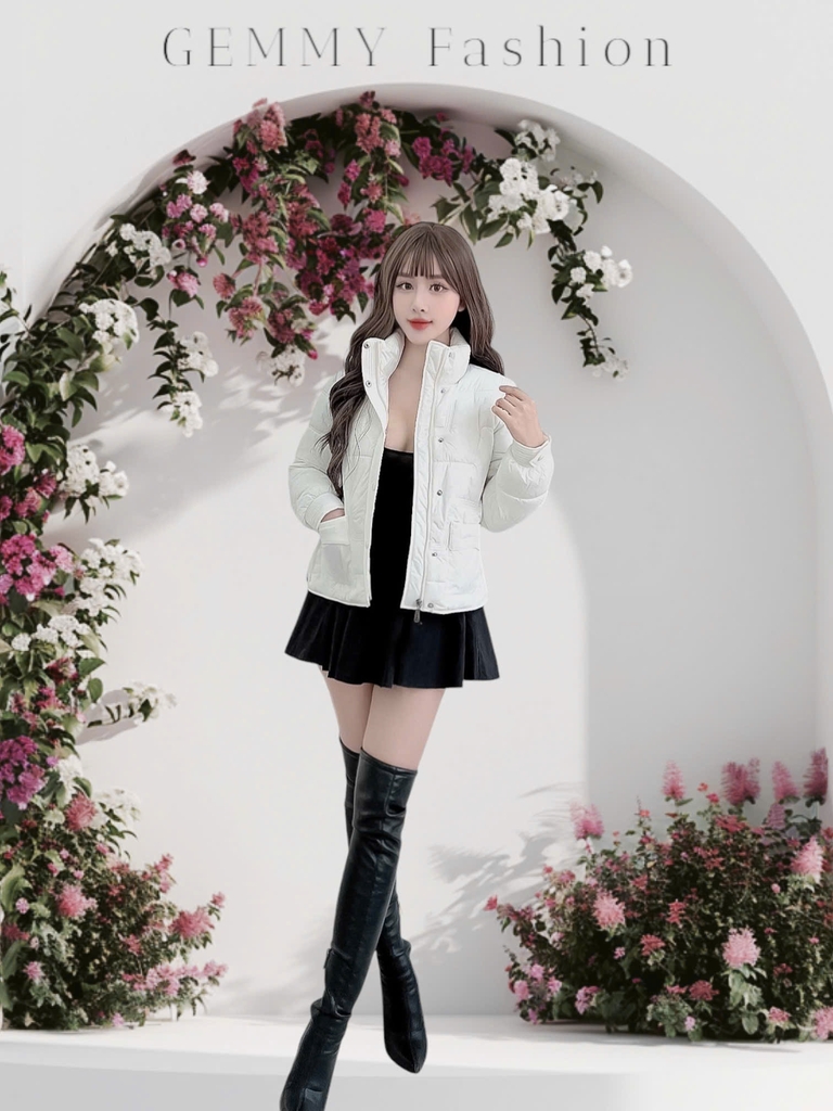 G9211 Áo Khoác Phao Nữ Siêu Nhẹ Dày Ấm Thời Trang