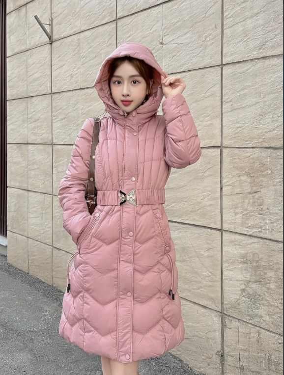 G93460 Áo Phao Nữ Dáng Dài Siêu Nhẹ Dày Ấm Thời Trang