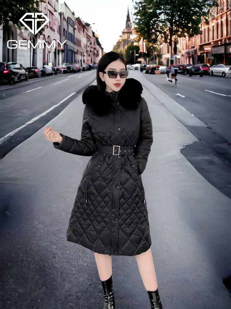 G9276 Áo Phao Nữ Dáng Dài Qua Gối Siêu Nhẹ Dày Ấm Thời Trang