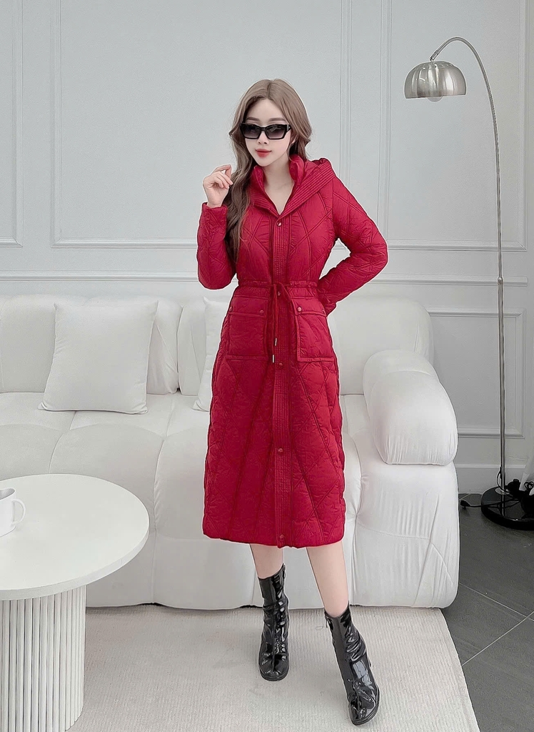 G9270 Áo Phao Nữ Dáng Dài Siêu Nhẹ Dày Ấm Thời Trang