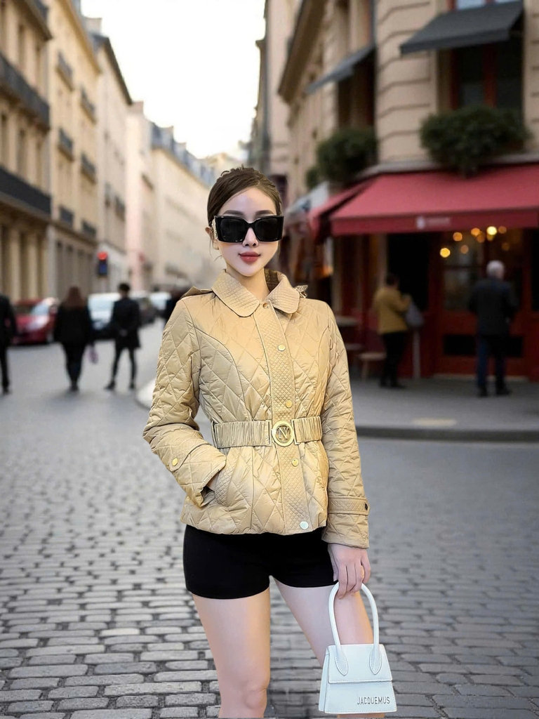 G9323 Áo Khoác Phao Nữ Siêu Nhẹ Dày Ấm Thời Trang