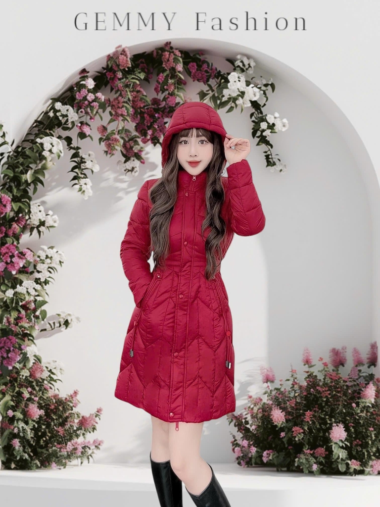 G9263 Áo Phao Dáng Dài Nữ Siêu Nhẹ Dày Ấm Thời Trang