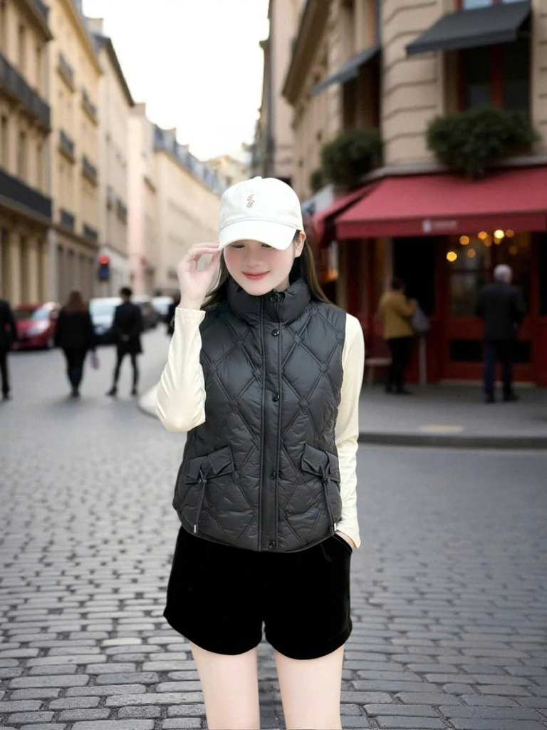 Áo Khoác Phao Gile Nữ Siêu Nhẹ G9303