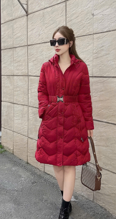 G93460 Áo Phao Nữ Dáng Dài Siêu Nhẹ Dày Ấm Thời Trang