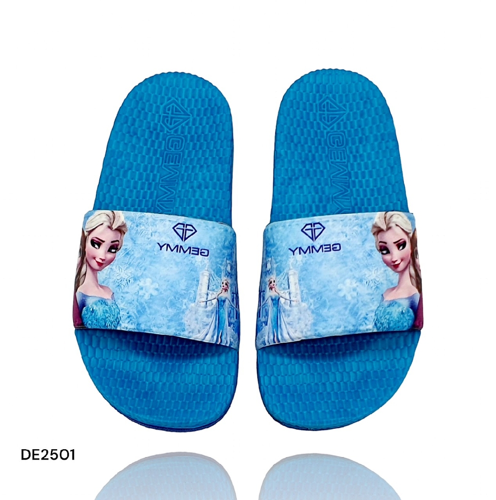 DE2501 Dép lê trẻ em bé gái Gemmy EVA nhẹ êm đẹp in hình Elsa