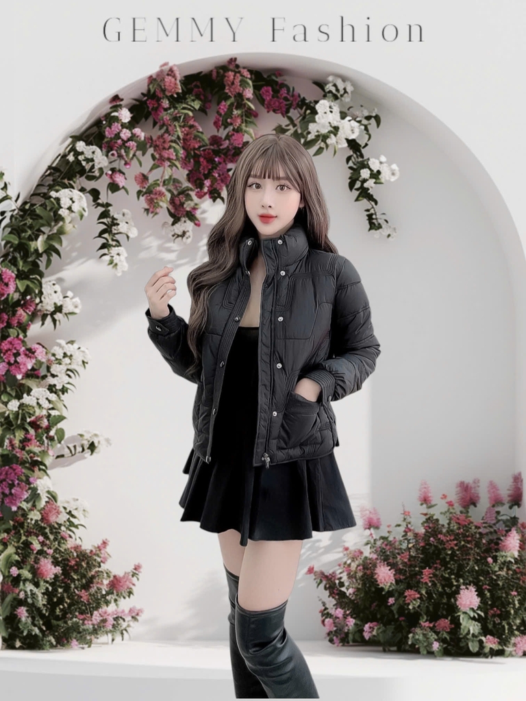 G9211 Áo Khoác Phao Nữ Siêu Nhẹ Dày Ấm Thời Trang