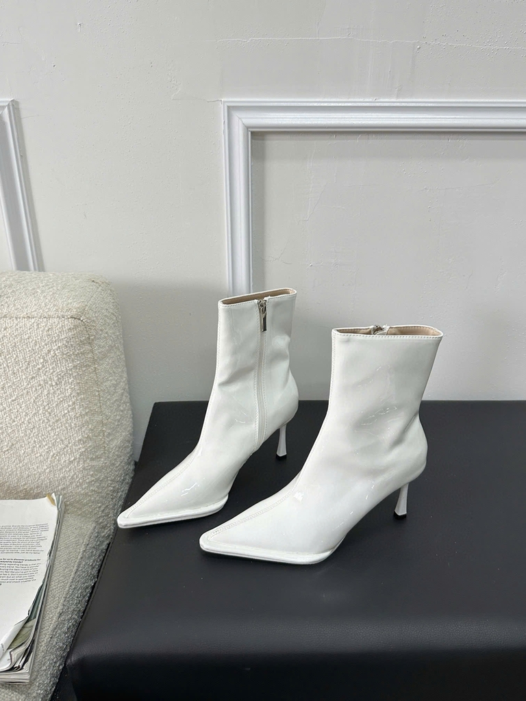 G007 (Bốt) Boots Cổ Thấp Nữ Gót Nhọn 8 Cm Hàng Loại Đẹp