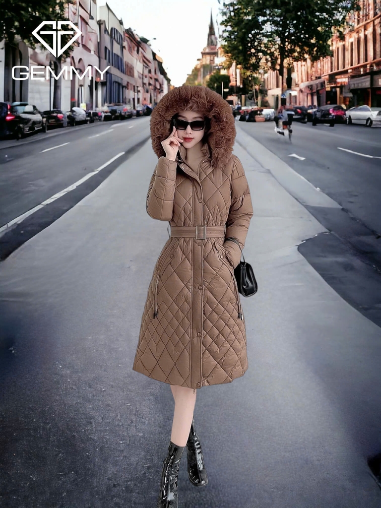 G9276 Áo Phao Nữ Dáng Dài Qua Gối Siêu Nhẹ Dày Ấm Thời Trang