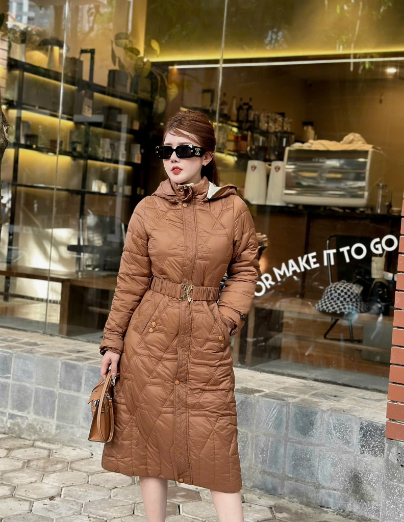 G9107 Áo Phao Nữ Dáng Dài Siêu Nhẹ Dày Ấm Thời Trang