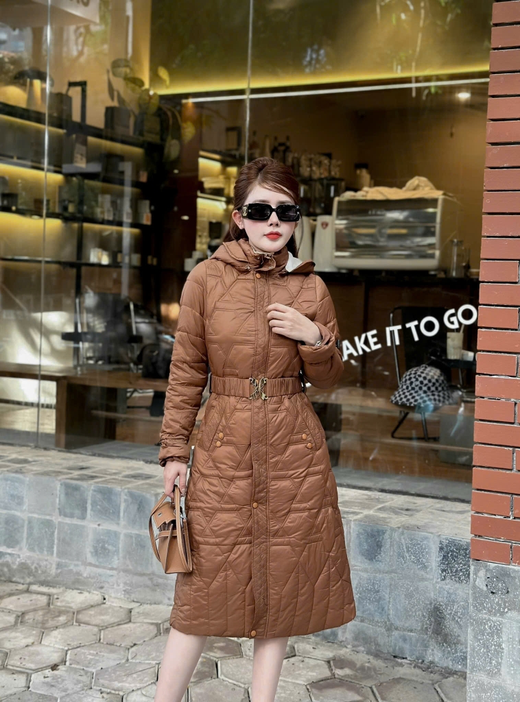 G9107 Áo Phao Nữ Dáng Dài Siêu Nhẹ Dày Ấm Thời Trang