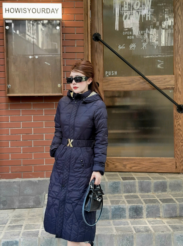 G9107 Áo Phao Nữ Dáng Dài Siêu Nhẹ Dày Ấm Thời Trang