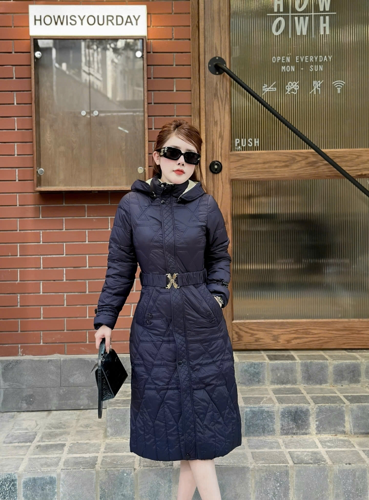 G9107 Áo Phao Nữ Dáng Dài Siêu Nhẹ Dày Ấm Thời Trang