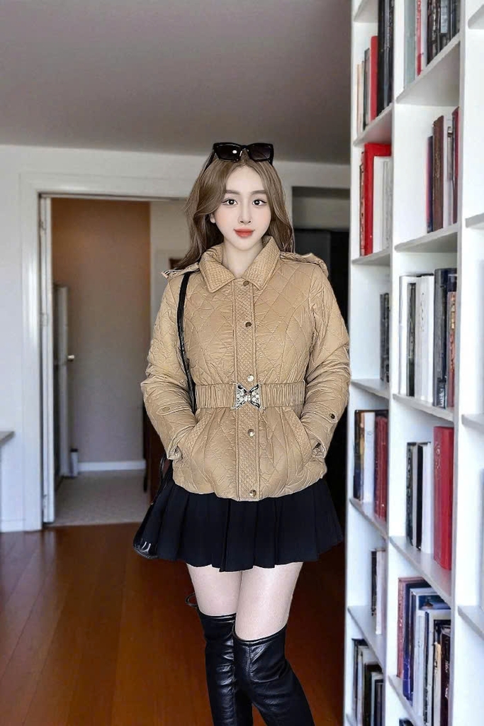 G9326 Áo Khoác Phao Nữ Siêu Nhẹ Dày Ấm Thời Trang