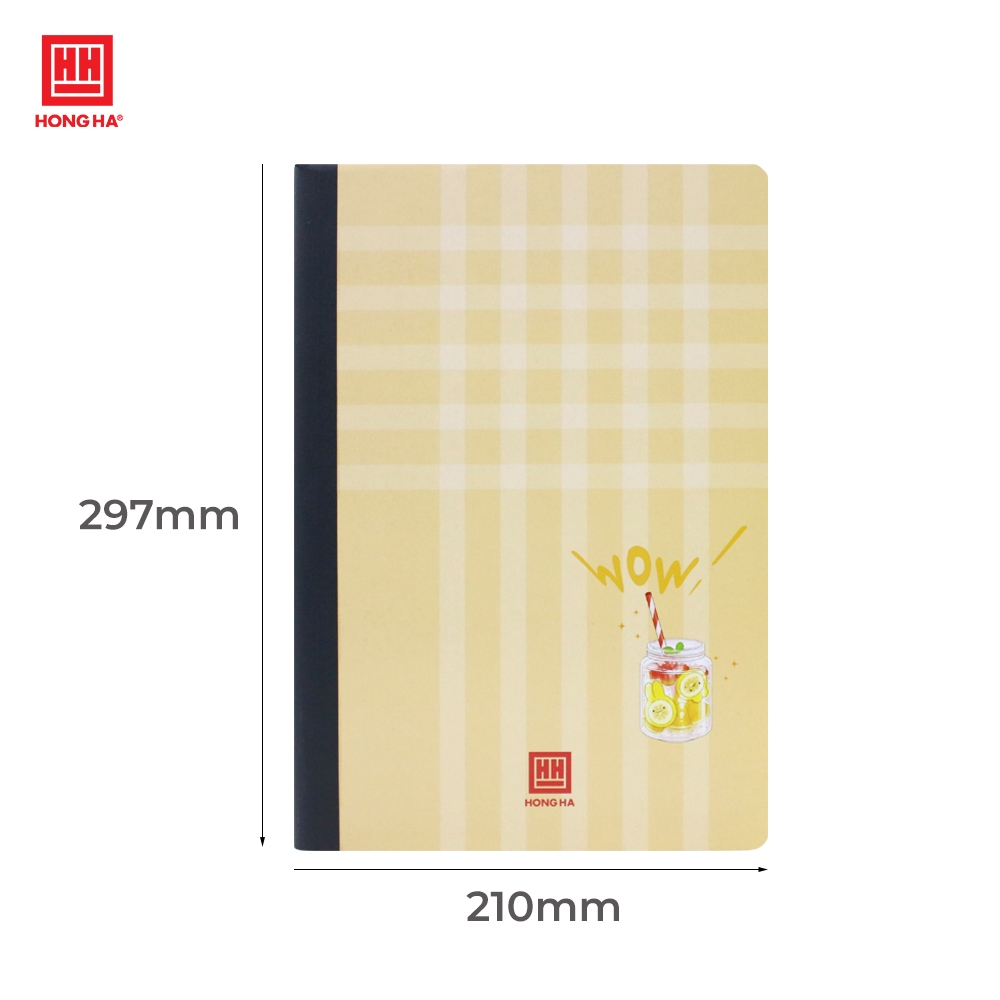 Sổ bìa bồi caro 300 trang A4 Hồng Hà Wow - 4653