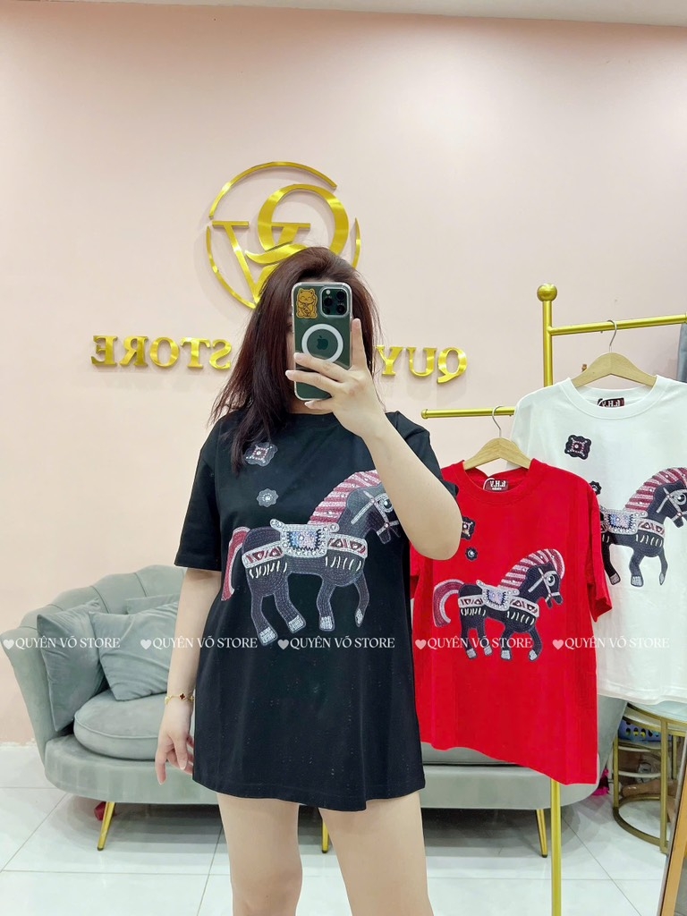 Áo thun ngựa - Form rộng dưới 65kg