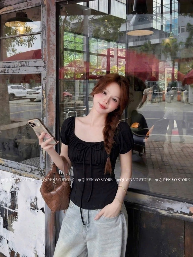 Áo thun cổ u chun trơn