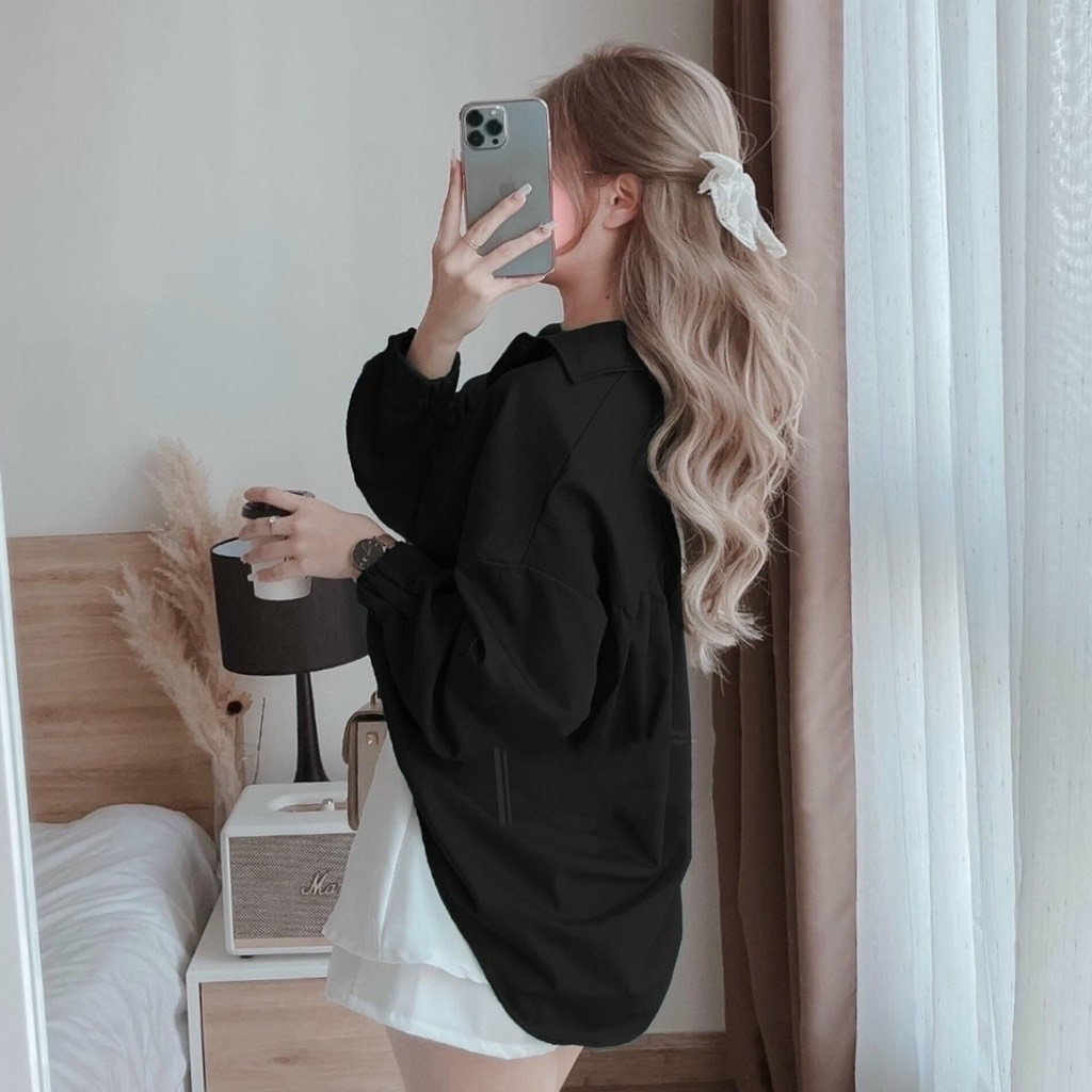 Set sơ mi rút eo kèm cv 3M