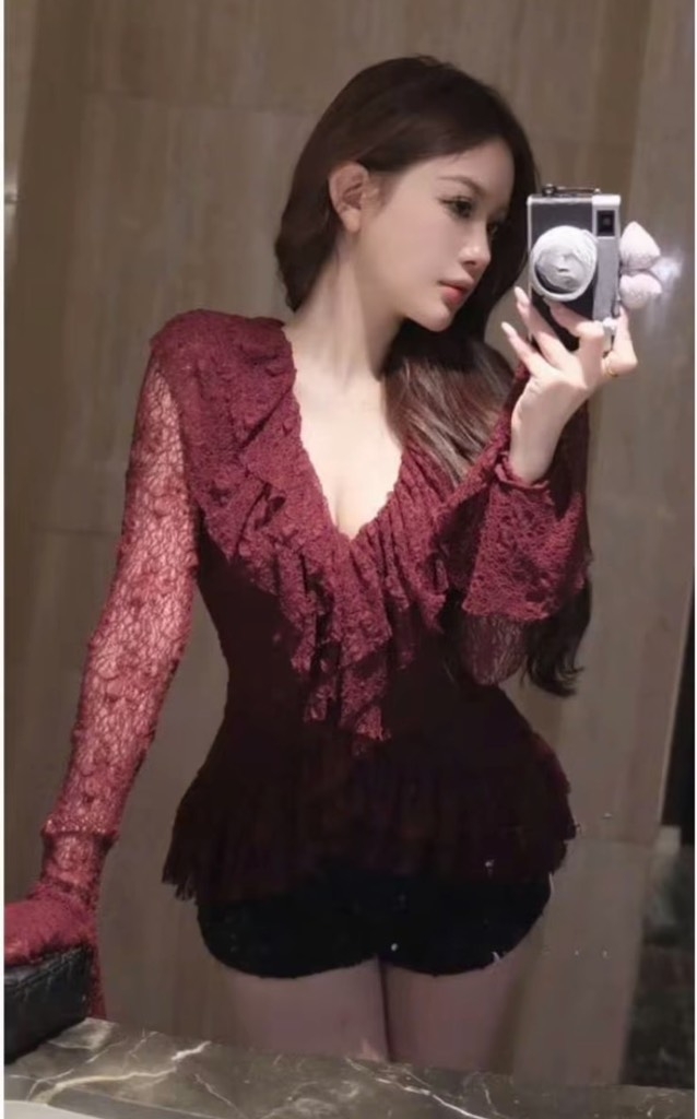 Áo ren 51083 - Đỏ