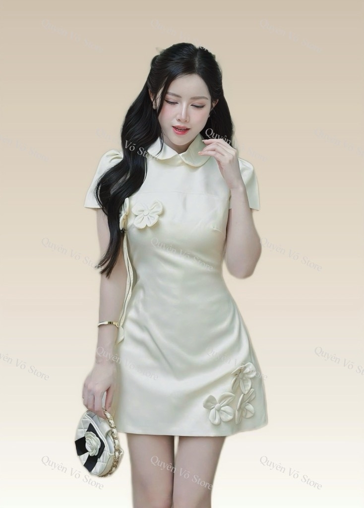 Đầm hoa cổ sen hot hit