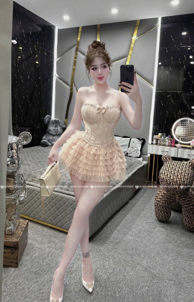 Set quây tầng công chúa - Đen