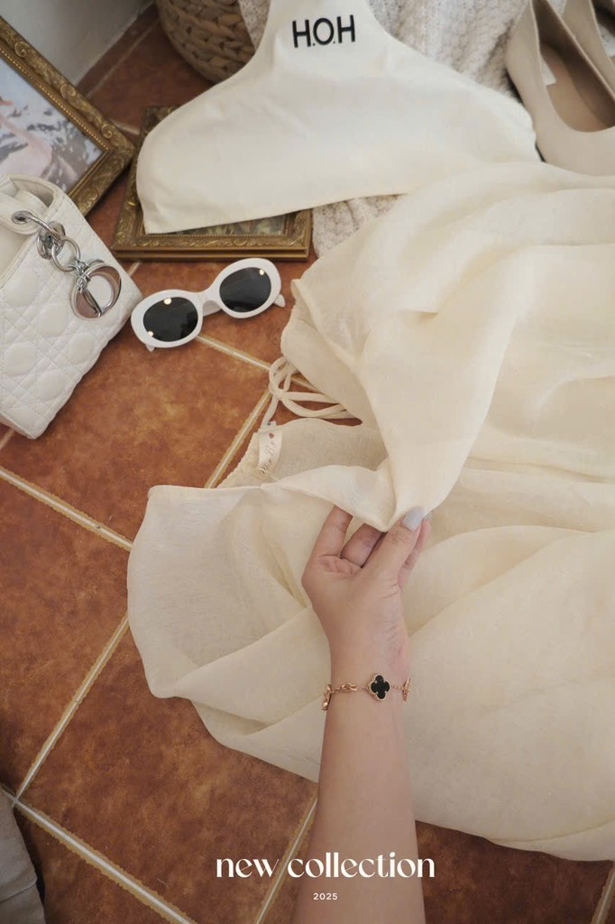 Áo Babydoll voan tơ nude