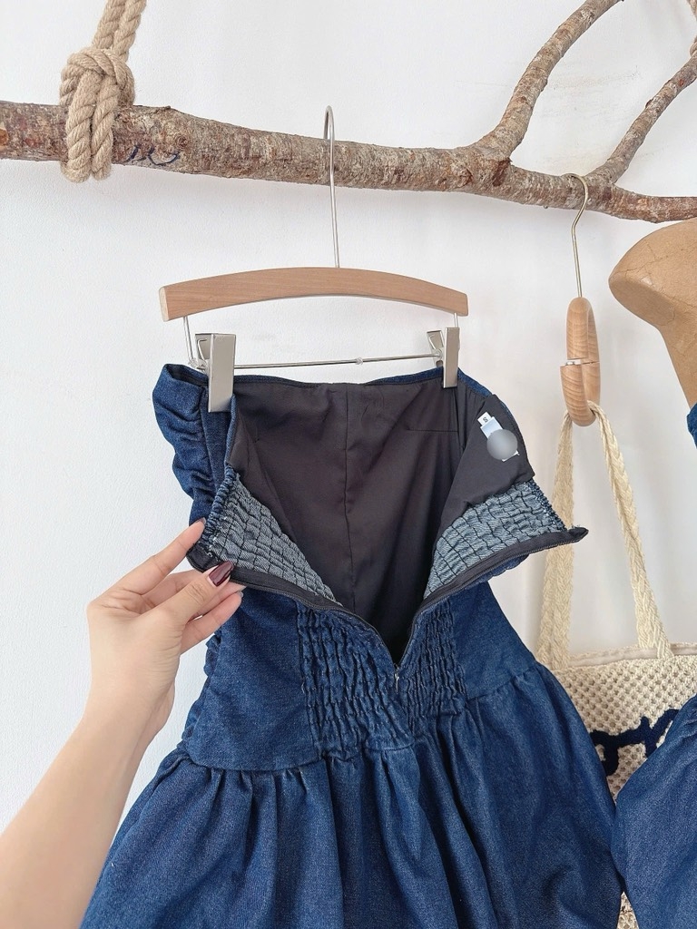 Jum jean cúp ngực thân bí