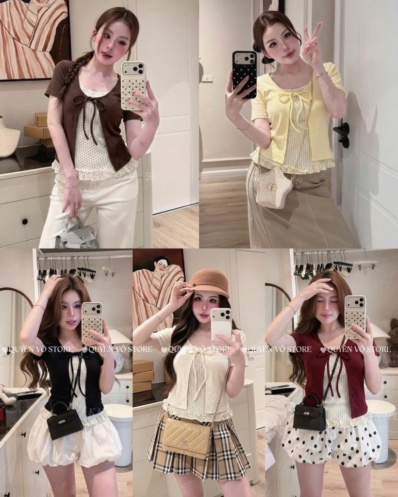 Áo thun kèm khoác set 2
