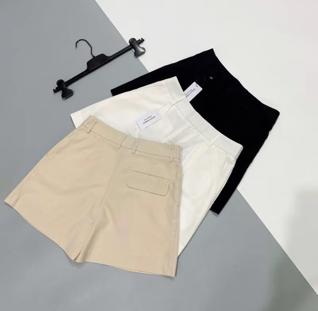 Quần short kaki mềm - Đen