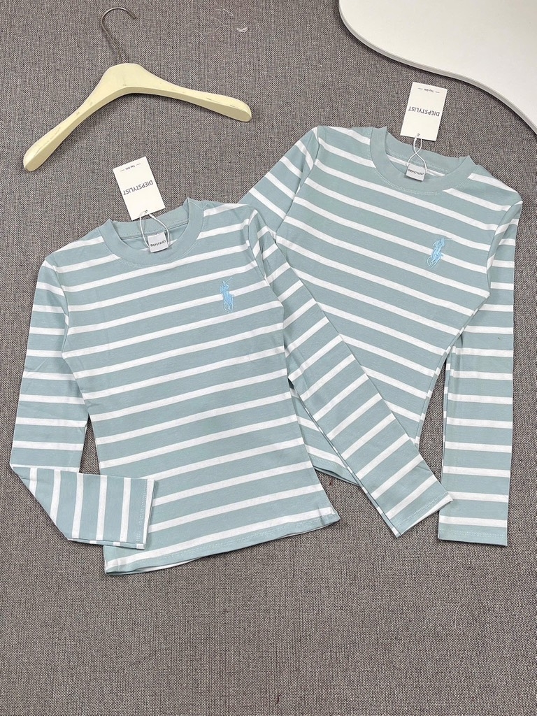 Áo thun tay dài thêu ngựa - Form vừa