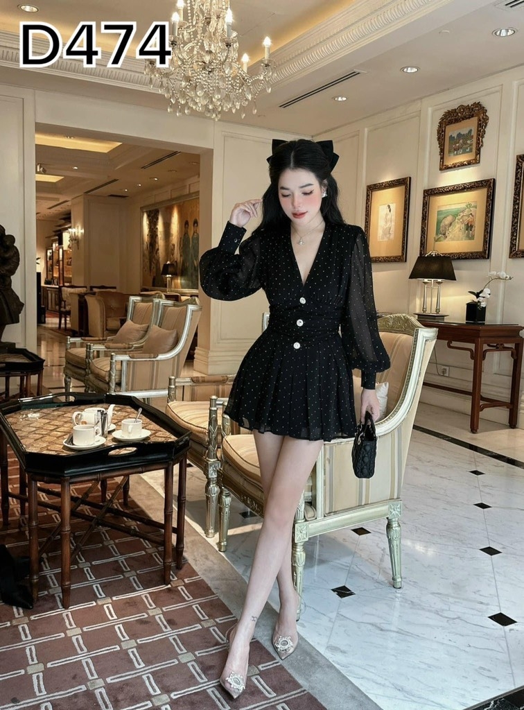 BIGSIZE 55-65kg - Đầm kim tuyến