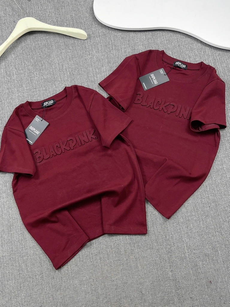 Áo thun dập nổi blackpink - Form vừa