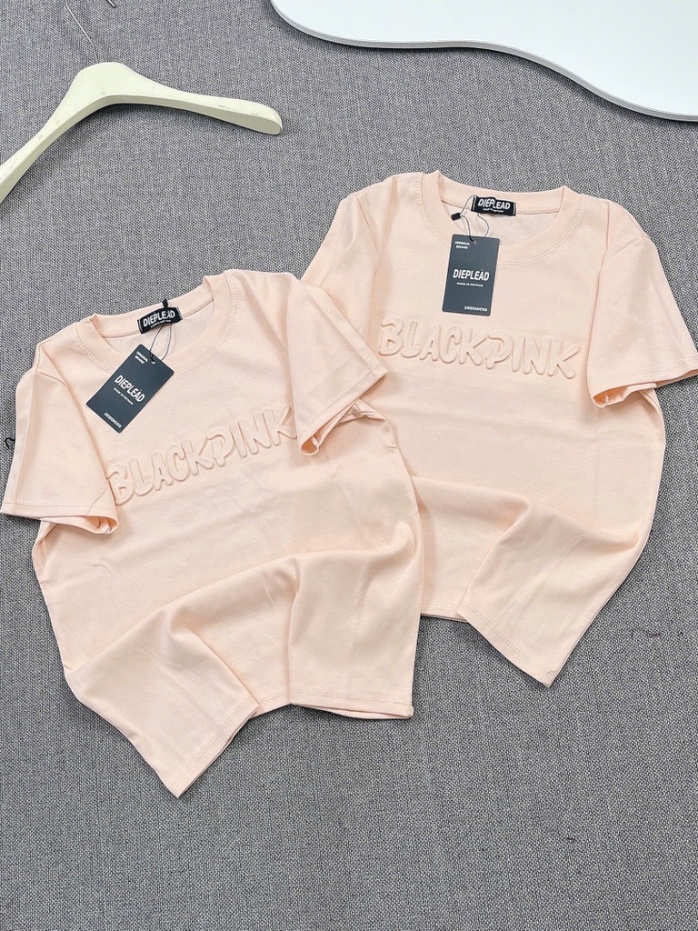 Áo thun dập nổi blackpink - Form vừa