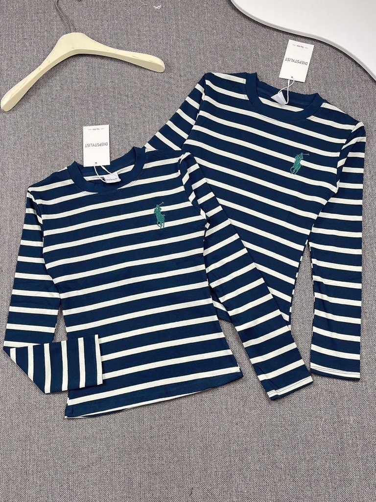 Áo thun tay dài thêu ngựa - Form vừa