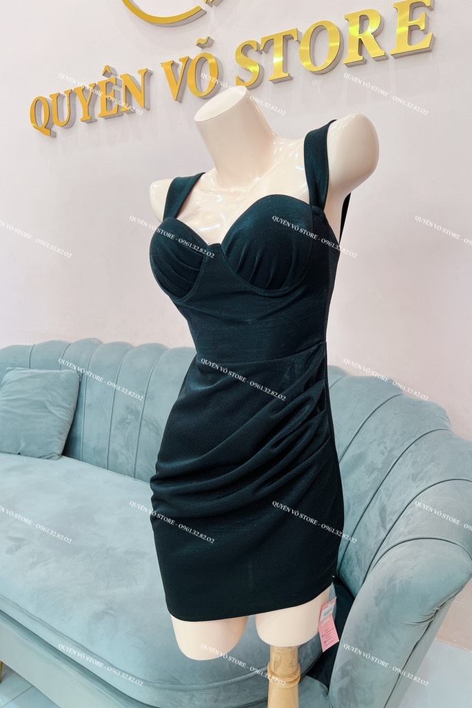 Đầm body cúp ngực nhún