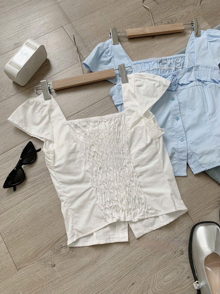 Áo sơ mi hoa ngực - 369