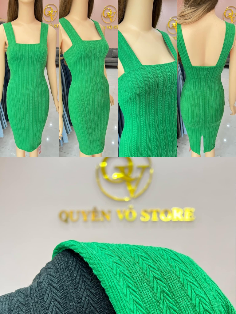 Đầm 2 dây bản