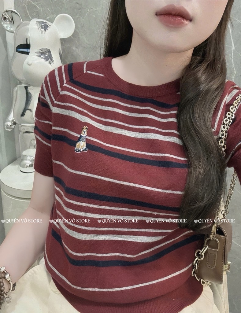 Áo MTG gấu kẻ nhuyễn