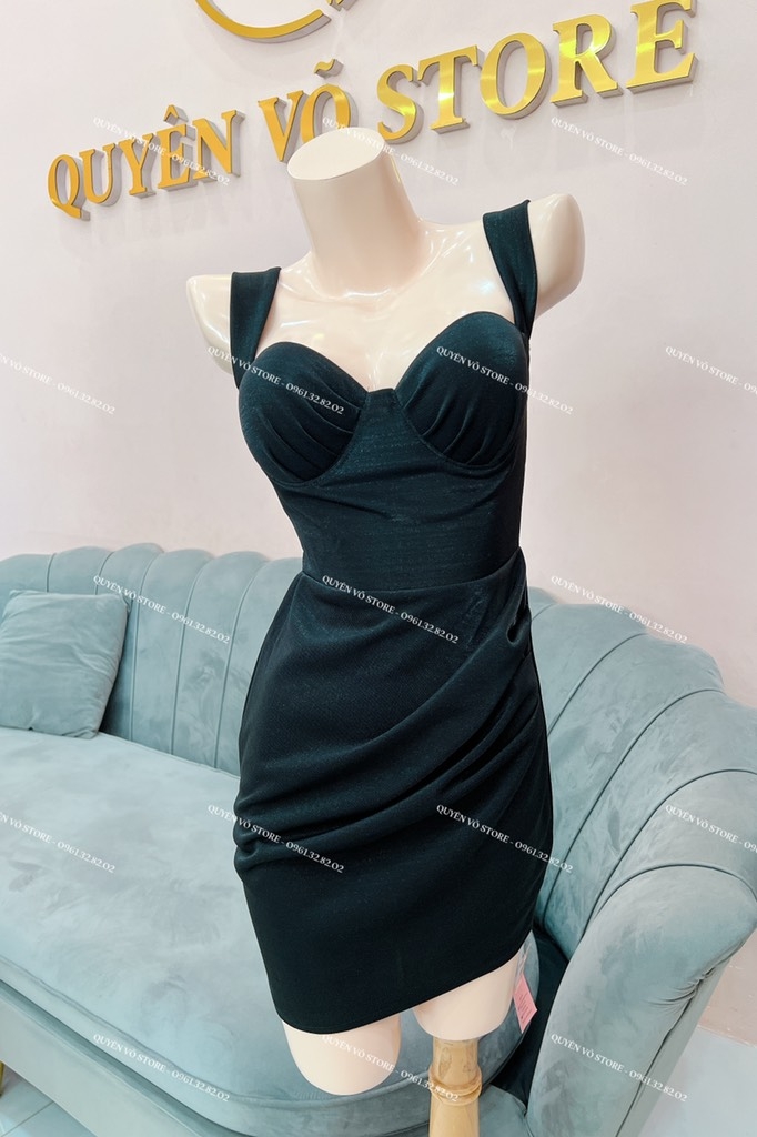 Đầm body cúp ngực nhún