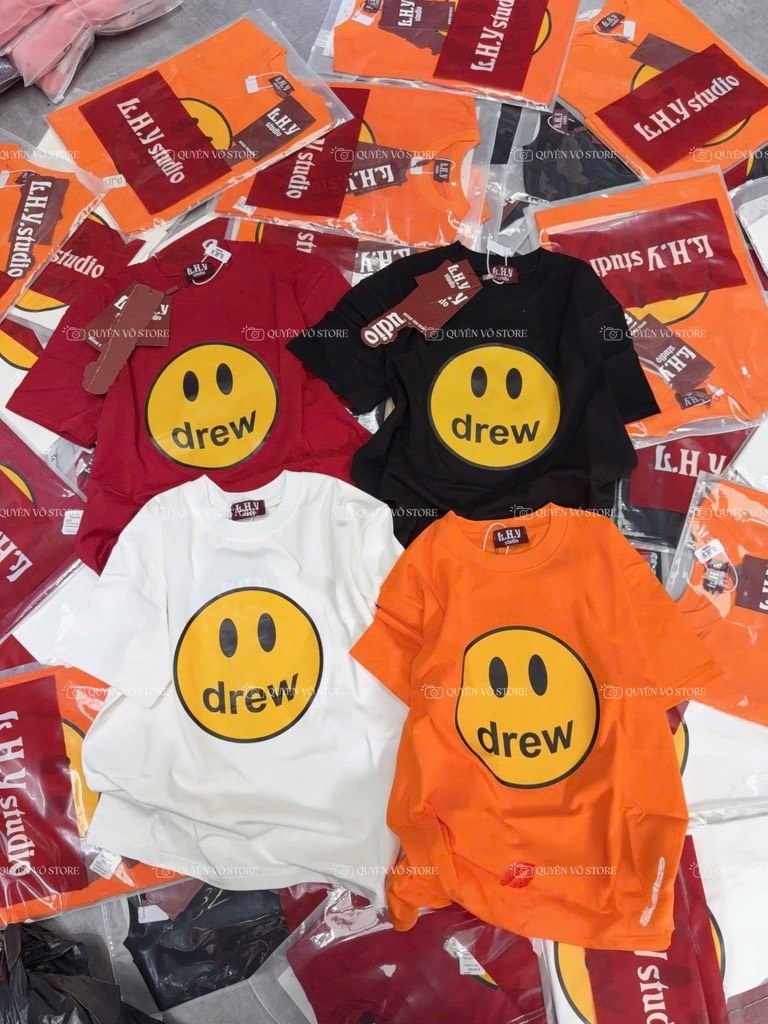 Áo thun mặt cười - Form rộng dưới 65kg