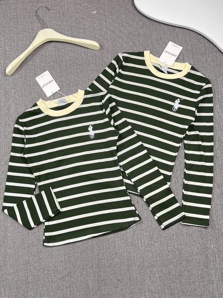 Áo thun tay dài thêu ngựa - Form vừa