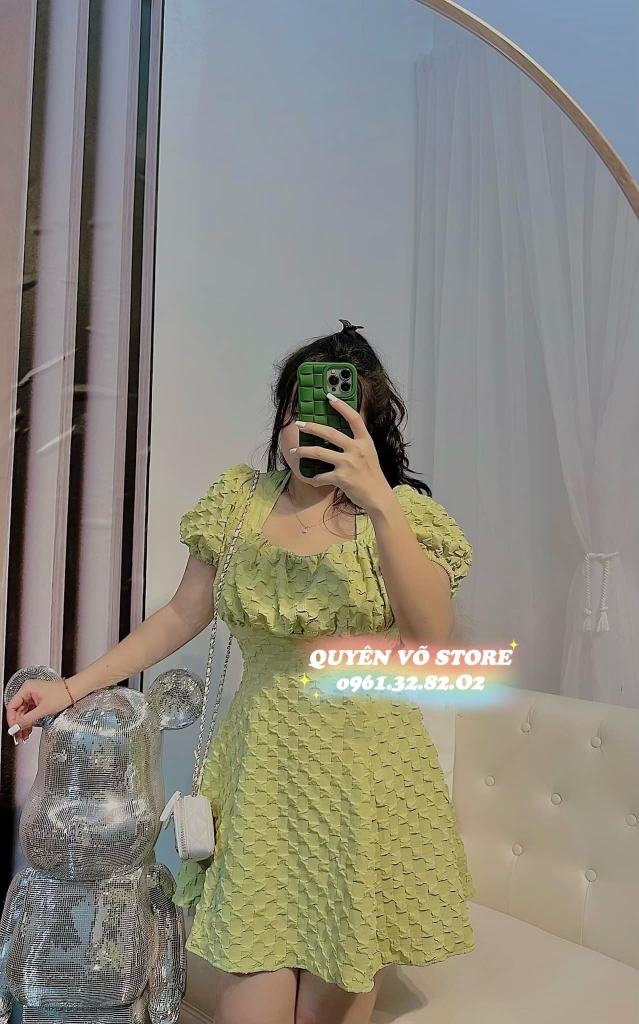 BIGSIZE 55-65kg - Đầm cổ vuông